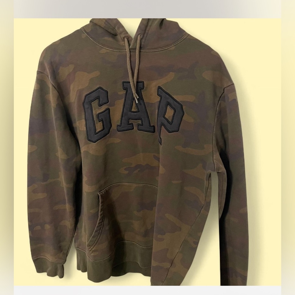 Vintage Gap For Good Camo Hoodie Sweatshirt